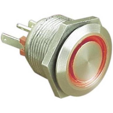 ESKA Bulgin vandálbiztos nyomógomb világítással, piros, 24V/DC, 50mA, MPI002/28/RD ESKA Bulgin vandálbiztos nyomógomb világítással, piros, 24V/DC, 50mA, MPI002/28/RD
