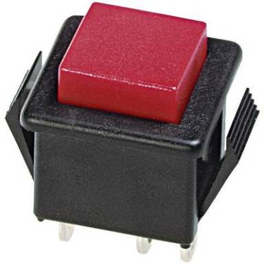 Nyomógomb 250 V/AC 3 A, 1 x be/(ki), APEM 1412NA-2 Nyomógomb 250 V/AC 3 A, 1 x be/(ki), APEM 1412NA-2