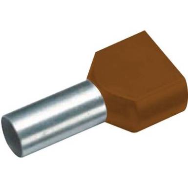Érvéghüvely barna 2x10x14mm 100 db Érvéghüvely barna 2x10x14mm 100 db