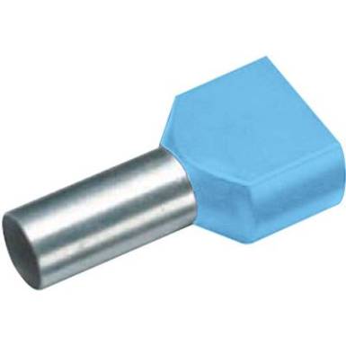 Érvéghüvely világoskék 2x0,75x8mm 100db Érvéghüvely világoskék 2x0,75x8mm 100db