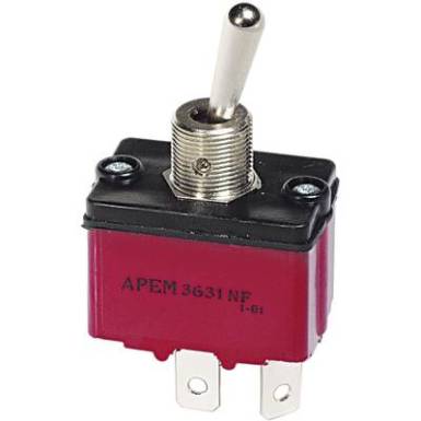 APEM karos kapcsoló 1 x be/ki/be 250 V/AC 6 A, 3639NF/2 APEM karos kapcsoló 1 x be/ki/be 250 V/AC 6 A, 3639NF/2