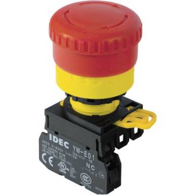 Vészkikapcsoló 22 mm, 240 V/AC 6 A, Idec YW1L-V4E01Q4R Vészkikapcsoló 22 mm, 240 V/AC 6 A, Idec YW1L-V4E01Q4R