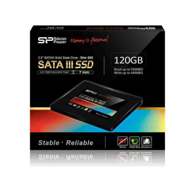 Silicon Power 120GB 2,5" SATA3 MLC Velox Slim S55 