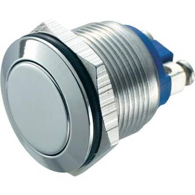 Vandálbiztos nyomógomb 19mm EDELST GQ19F-S 2A/48V Vandálbiztos nyomógomb 19mm EDELST GQ19F-S 2A/48V