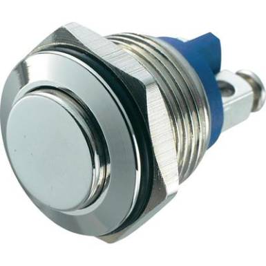 Vand&aacute;lbiztos nyom&oacute;gomb, 16MM nikkelezett, GQ16H-N 2A/48V