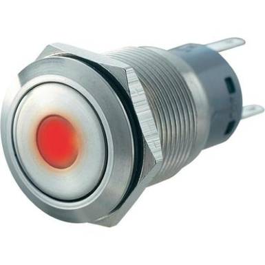 Vandálbiztos nyomógomb, 1S/1Ö, piros pontvilágítással, LAS1-AGQ-11D Vandálbiztos nyomógomb, 1S/1Ö, piros pontvilágítással, LAS1-AGQ-11D