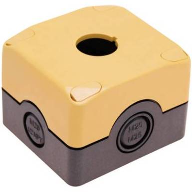 Üres ház 22 mm-es vészkikapcsolóhoz, fekete/sárga, Pizzato Elettrica ES 31001 Üres ház 22 mm-es vészkikapcsolóhoz, fekete/sárga, Pizzato Elettrica ES 31001