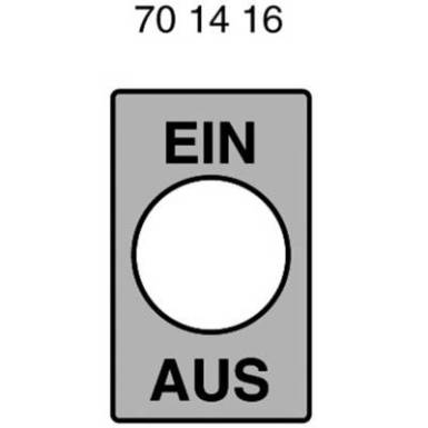 EIN/AUS felirat szögletes EIN/AUS felirat szögletes
