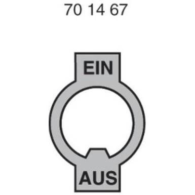 EIN/AUS felirat nikkelezett EIN/AUS felirat nikkelezett