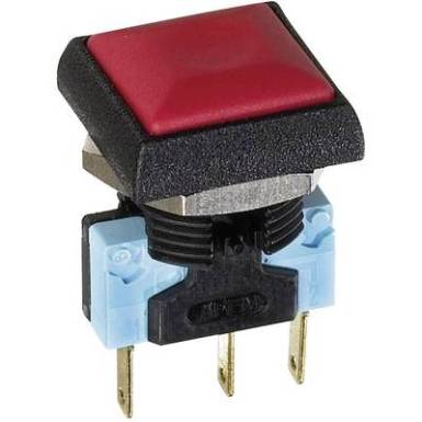 Nyom&oacute;gomb 48 V/DC 0,2 A, 1 x ki/(be), IP67, APEM IRC3S412