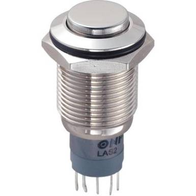 Vandálbiztos nyomógomb, 16 mm, 250V/AC, 3A, LAS2GQH-11/N/P Vandálbiztos nyomógomb, 16 mm, 250V/AC, 3A, LAS2GQH-11/N/P