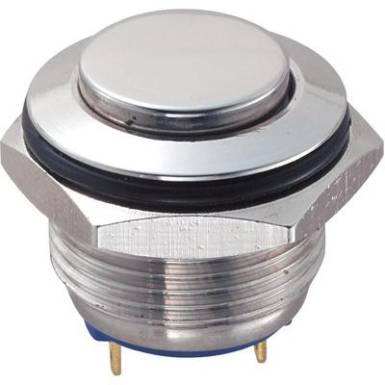 Vandálbiztos nyomógomb, 1xki/(be), 16 mm, 36V/DC, 2A, GQ16H-10E/J/S Vandálbiztos nyomógomb, 1xki/(be), 16 mm, 36V/DC, 2A, GQ16H-10E/J/S