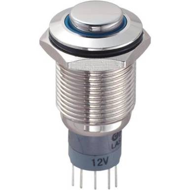 Vand&aacute;lbiztos nyom&oacute;gomb 16MM3A/250VAC kerek k&eacute;k