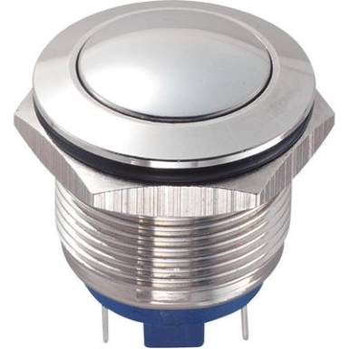 Vandálbiztos nyomógomb, 1xki/(be), 19 mm, 36V/DC, 2A, GQ19B-10/J/S Vandálbiztos nyomógomb, 1xki/(be), 19 mm, 36V/DC, 2A, GQ19B-10/J/S