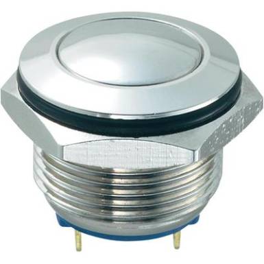 Vandálbiztos nyomógomb, 1xki/(be), 16 mm, 250V/AC, 2A, GQ16B-10/J/N Vandálbiztos nyomógomb, 1xki/(be), 16 mm, 250V/AC, 2A, GQ16B-10/J/N