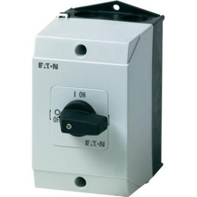 Be-ki kapcsol&oacute; 20 A 1 x 90 &deg;, sz&uuml;rke/fekete, Eaton T0-2-1/I1