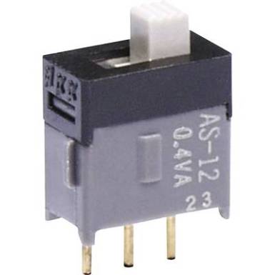 Szubminiatűr tolókapcsoló 28 V 0,1 A, NKK Switches AS13AH Szubminiatűr tolókapcsoló 28 V 0,1 A, NKK Switches AS13AH