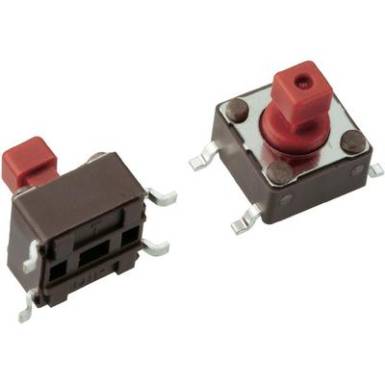 SMD nyomógomb 12 V/DC 50 mA, 1 x ki/(be), Mentor 1254.1107 SMD nyomógomb 12 V/DC 50 mA, 1 x ki/(be), Mentor 1254.1107