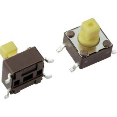 SMD nyomógomb 12 V/DC 50 mA, 1 x ki/(be), Mentor 1254.1307 SMD nyomógomb 12 V/DC 50 mA, 1 x ki/(be), Mentor 1254.1307