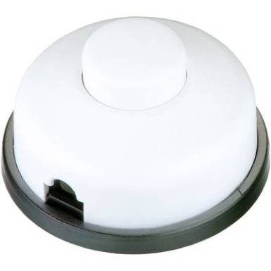 interBär 1 pólusú lábkapcsoló, 6 A 250 V/AC, fehér interBär 1 pólusú lábkapcsoló, 6 A 250 V/AC, fehér