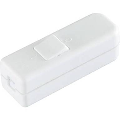 interBär 1 pólusú zsinórkapcsoló, 6 A 250 V/AC, fehér interBär 1 pólusú zsinórkapcsoló, 6 A 250 V/AC, fehér