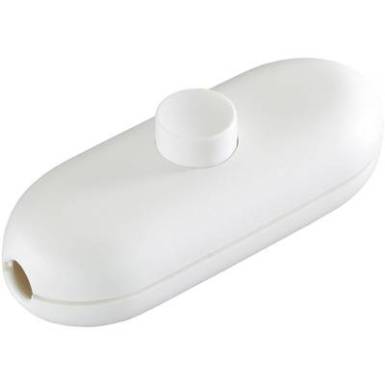 interBär 1 pólusú zsinórkapcsoló, 2 A 250 V/AC, fehér (fehér) interBär 1 pólusú zsinórkapcsoló, 2 A 250 V/AC, fehér (fehér)