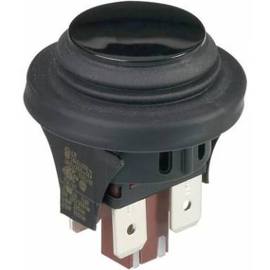 Nyom&oacute;gomb 250 V/AC 16 A, 2 x ki/(be), interB&auml;r 3656-001.22