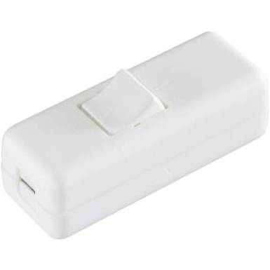 interBär 2 pólusú zsinórkapcsoló, 10 A 250 V/AC, fehér interBär 2 pólusú zsinórkapcsoló, 10 A 250 V/AC, fehér