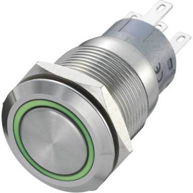 Vandálbiztos nyomógomb 250 V/AC 5 A, 1 x ki/(be), IP67, piros/zöld, LAS1-AGQ-11E/R-G Vandálbiztos nyomógomb 250 V/AC 5 A, 1 x ki/(be), IP67, piros/zöld, LAS1-AGQ-11E/R-G