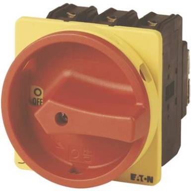 Beépíthető főkapcsoló 100 A 1 x 90 °, sárga/piros, Eaton P3-100/EA/SVB Beépíthető főkapcsoló 100 A 1 x 90 °, sárga/piros, Eaton P3-100/EA/SVB