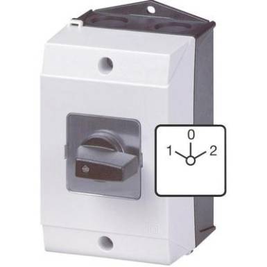 Be-ki kapcsol&oacute; 20 A 2 x 60 &deg;, sz&uuml;rke/fekete, Eaton T0-3-8401/I1