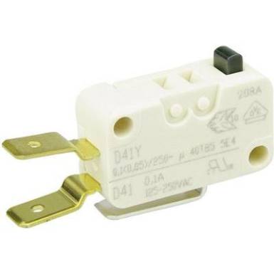 Cherry miniatűr karos mikrokapcsoló, 250V/AC, 1 váltó, csúszósarus, D413-V3AA Cherry miniatűr karos mikrokapcsoló, 250V/AC, 1 váltó, csúszósarus, D413-V3AA