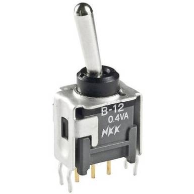 Mini karos billenőkapcsoló 28 V 0,1 A, 1 x be/ki/(be), NKK Switches B19AP Mini karos billenőkapcsoló 28 V 0,1 A, 1 x be/ki/(be), NKK Switches B19AP