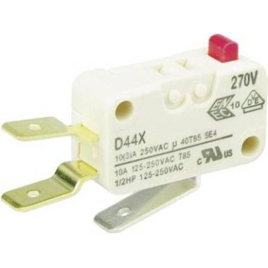 Cherry miniatűr karos mikrokapcsol&oacute;, 250V/AC, 1 v&aacute;lt&oacute;, cs&uacute;sz&oacute;sarus, D449-V3AA
