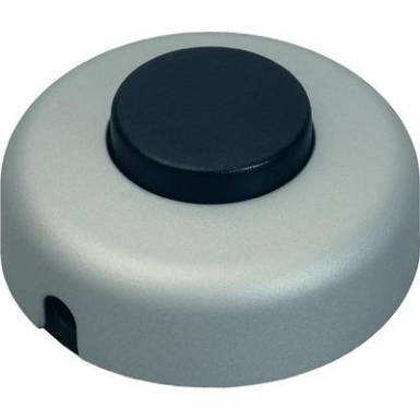 interBär 1 pólusú lábkapcsoló, 2 A 250 V/AC, titán (fekete) interBär 1 pólusú lábkapcsoló, 2 A 250 V/AC, titán (fekete)