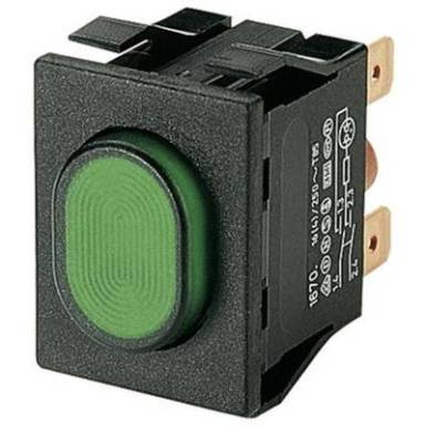 Nyomókapcsoló 250 V/AC 16 A, 2 x be/ki, IP54, Marquardt 1670.5202 Nyomókapcsoló 250 V/AC 16 A, 2 x be/ki, IP54, Marquardt 1670.5202