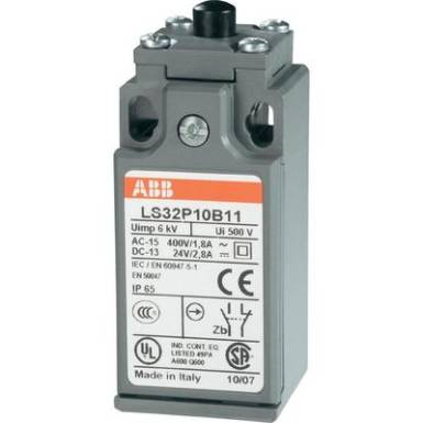 Pozíciókapcsoló 400 V/AC 1,8 A, nyomócsapos, IP65, ABB 1SBV010310R1211 Pozíciókapcsoló 400 V/AC 1,8 A, nyomócsapos, IP65, ABB 1SBV010310R1211