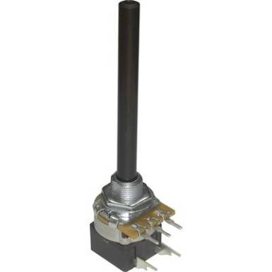 Potenciométer kapcsolóval, 6 mm-es tengellyel, log 22 kΩ, Potenciométer Service GmbH PC20BU/HS4 CEPS F1 L:65 B22K Potenciométer kapcsolóval, 6 mm-es tengellyel, log 22 kΩ, Potenciométer Service GmbH PC20BU/HS4 CEPS F1 L:65 B22K
