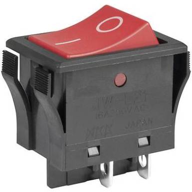Billenőkapcsoló, 250 V/AC, 16 A, NKK Switches JWL21RA1A Billenőkapcsoló, 250 V/AC, 16 A, NKK Switches JWL21RA1A