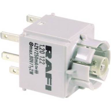 Érintkezőelem lámpafoglalattal 1 záró nyomó 250 V RAFI 1.20.123.003/0000 10 db Érintkezőelem lámpafoglalattal 1 záró nyomó 250 V RAFI 1.20.123.003/0000 10 db