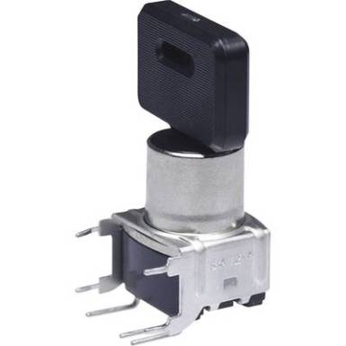 Kulcsos kapcsoló 28 V/DC/AC 100 mA, NKK Switches SK14DG30 3 x 45 ° Kulcsos kapcsoló 28 V/DC/AC 100 mA, NKK Switches SK14DG30 3 x 45 °
