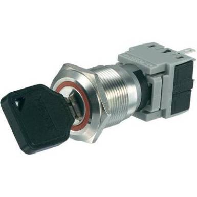 Nemesacél kulcsos kapcsoló 250 V/AC 5 A beépítési ∅ 19 mm Conrad LAS1-BGQ LAS1-BGQ-11Y/23 Nemesacél kulcsos kapcsoló 250 V/AC 5 A beépítési ∅ 19 mm Conrad LAS1-BGQ LAS1-BGQ-11Y/23