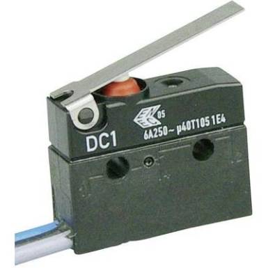 Szubminiatűr kapcsoló, 250 V/AC 1 váltó Litze 500 mm 250 V/AC IP67 Cherry Switches DC1C-C3LC Szubminiatűr kapcsoló, 250 V/AC 1 váltó Litze 500 mm 250 V/AC IP67 Cherry Switches DC1C-C3LC