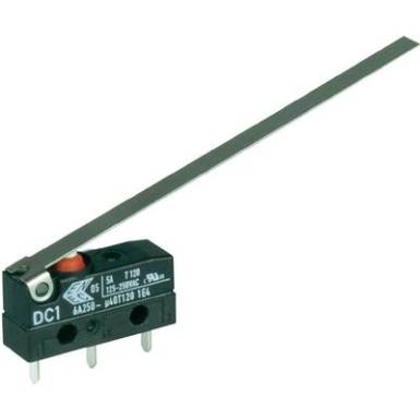 Szubminiatűr kapcsoló, 250 V/AC 1 váltó Áramköri lap csatlakozó 1,3 x 0,5 mm 250 V/AC IP67 Cherry Switches DC1C-H1LD Szubminiatűr kapcsoló, 250 V/AC 1 váltó Áramköri lap csatlakozó 1,3 x 0,5 mm 250 V/AC IP67 Cherry Switches DC1C-H1LD