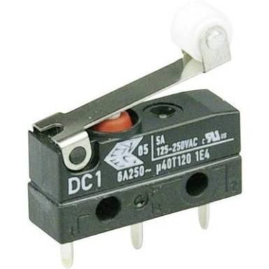 Szubminiatűr kapcsoló, 250 V/AC 1 váltó Áramköri lap csatlakozó 1,3 x 0,5 mm 250 V/AC IP67 Cherry Switches DC1C-H1RB Szubminiatűr kapcsoló, 250 V/AC 1 váltó Áramköri lap csatlakozó 1,3 x 0,5 mm 250 V/AC IP67 Cherry Switches DC1C-H1RB