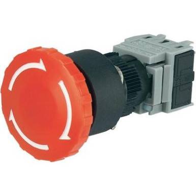 Vészkikapcsoló, 250 V/AC 5 A 1 záró, 1 nyitó beépítési ∅ 16 mm Conrad LAS1 LAS1-BY-11TSA Vészkikapcsoló, 250 V/AC 5 A 1 záró, 1 nyitó beépítési ∅ 16 mm Conrad LAS1 LAS1-BY-11TSA