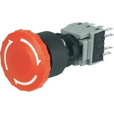 Vészkikapcsoló, 250 V/AC 5 A 3 záró, 3 nyitó Beépítési ∅ 16 mm Conrad LAS1 LAS1-BY-33TSA Vészkikapcsoló, 250 V/AC 5 A 3 záró, 3 nyitó Beépítési ∅ 16 mm Conrad LAS1 LAS1-BY-33TSA
