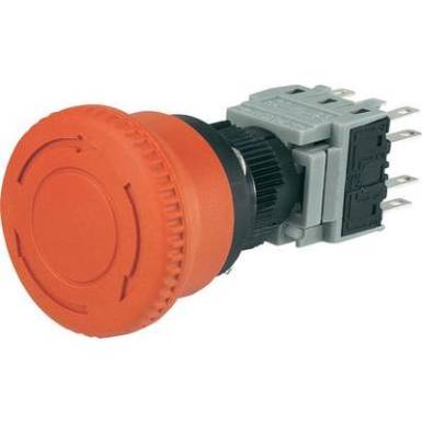 V&eacute;szkikapcsol&oacute;, 250 V/AC 5 A 3 z&aacute;r&oacute;, 3 nyit&oacute; Be&eacute;p&iacute;t&eacute;si &empty; 16 mm Conrad LAS1-BY-33TSB