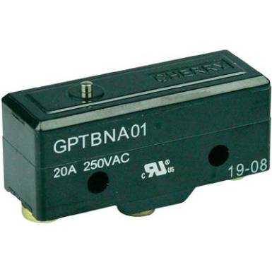 Mikrokapcsoló 250 V/AC 20 A 1 x BE/(BE) Cherry Switches GPTBNA01 nyomó 1 db Mikrokapcsoló 250 V/AC 20 A 1 x BE/(BE) Cherry Switches GPTBNA01 nyomó 1 db