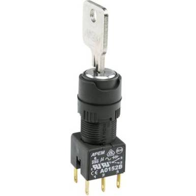 Kulcsoskapcsoló 1 x 90 ° APEM A018223 1 db Kulcsoskapcsoló 1 x 90 ° APEM A018223 1 db